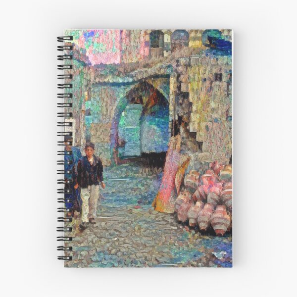 Item preview, Jars and People in Homs Souq - Magi designed and sold by Homsalgia.