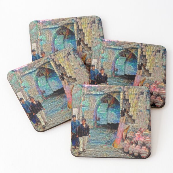 Item preview, Jars and People in Homs Souq - Magi designed and sold by Homsalgia.