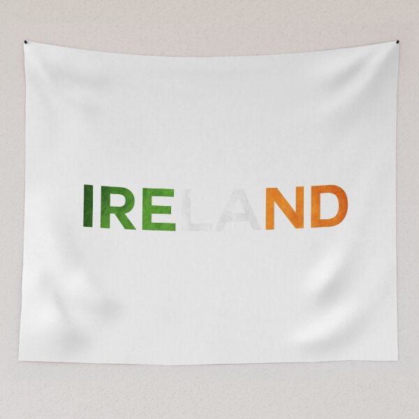 Item preview, Ireland name with flag colours designed and sold by IrishBeast.