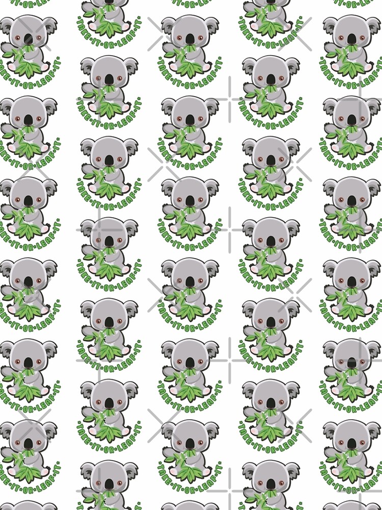 Disover Koala Pun - Take It Or Leaf It - bright Leggings