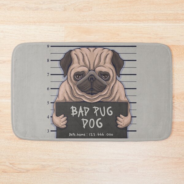Item preview, Bad Pug Dog  designed and sold by TeesMii.