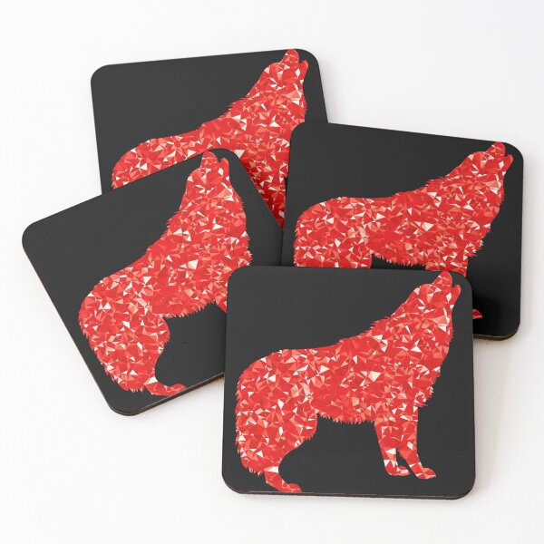 Item preview, Ruby Howling Wolf designed and sold by WowAllinOne.