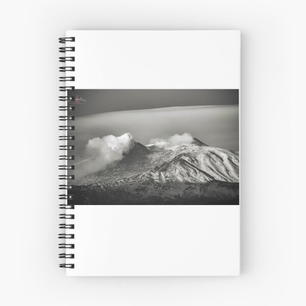 Item preview, B/W Etna covered in snow designed and sold by criscreation.