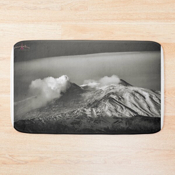 Item preview, B/W Etna covered in snow designed and sold by criscreation.