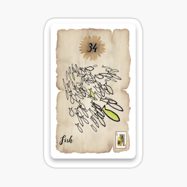 Item preview, Lenormand Fish Card - Hand Drawn designed and sold by TheMaverickSage.