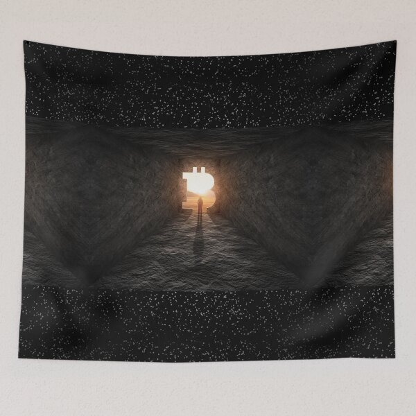 Item preview, Bitcoin NFT Art BTC Light At The End Of Tunnel designed and sold by ravishdesigns.