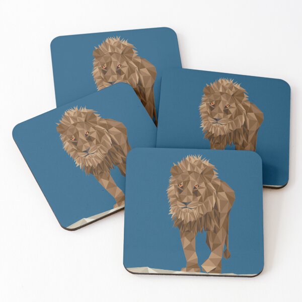 Item preview, Lion on the desert - Geometric artwork designed and sold by knappidesign.