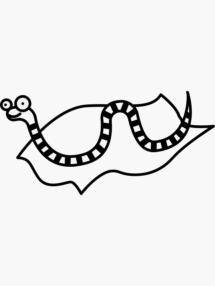 "Black and white snake " Sticker for Sale by RwaRemon Redbubble