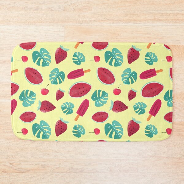 Item preview, summer monstera leaf lolly strawberry pattern design designed and sold by ScarletWild.