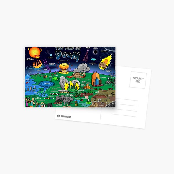 Item preview, The Map of Doom Poster designed and sold by DominicWalliman.
