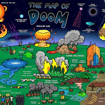 Artwork thumbnail, The Map of Doom Poster by DominicWalliman