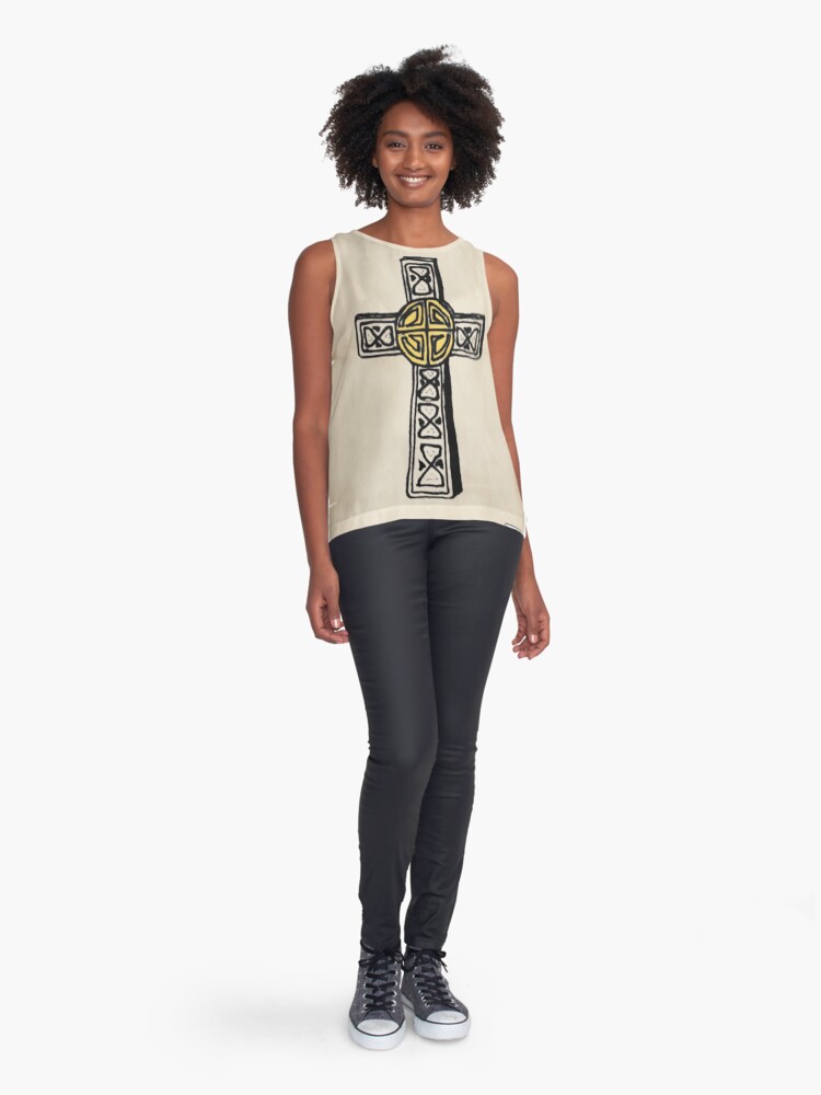 Thumbnail 3 of 6, Sleeveless Top, Lenormand Cross Card - Hand Drawn designed and sold by TheMaverickSage.