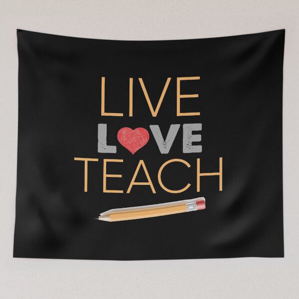 Item preview, Live Love teach - Teaching tees. designed and sold by PrintPress.
