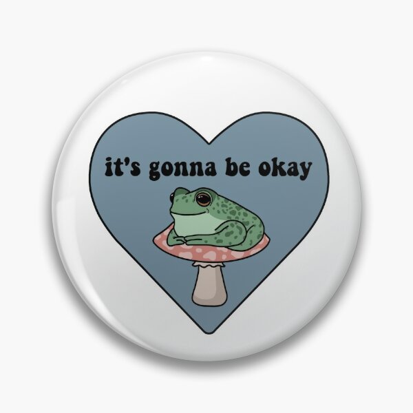 Frog Pin Button  Pastel Donut Shop