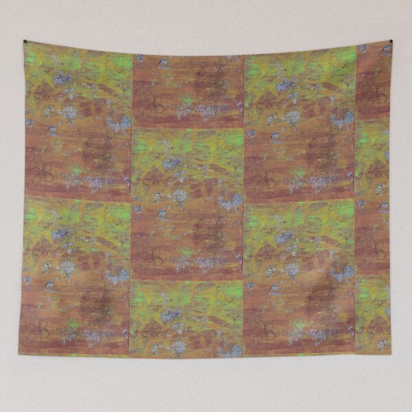 Item preview, Textured Grunge Abstract - Green, Red, and Gold designed and sold by hoganburleigh.