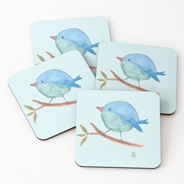 Item preview, Blue bird on a branch designed and sold by Fradema.