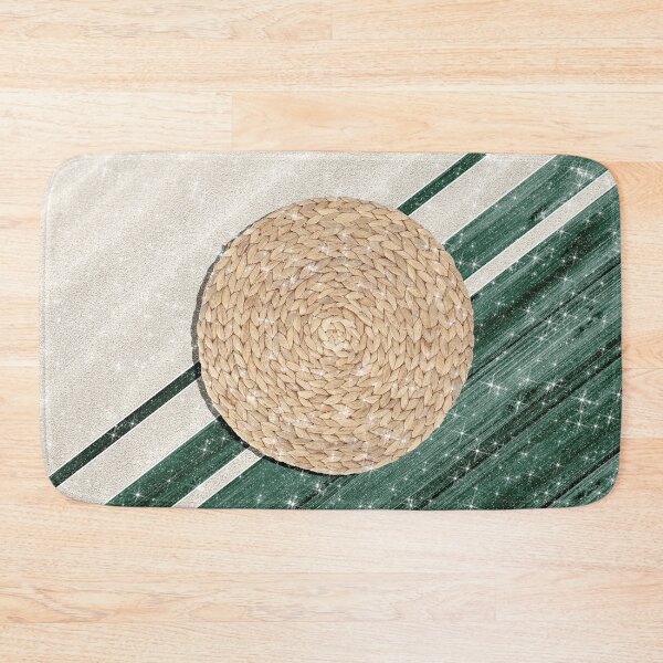 Item preview, Boho Retro Beach Wood Sand and Braided Woven Peacock Green Summer  designed and sold by Jolly-Yosei.