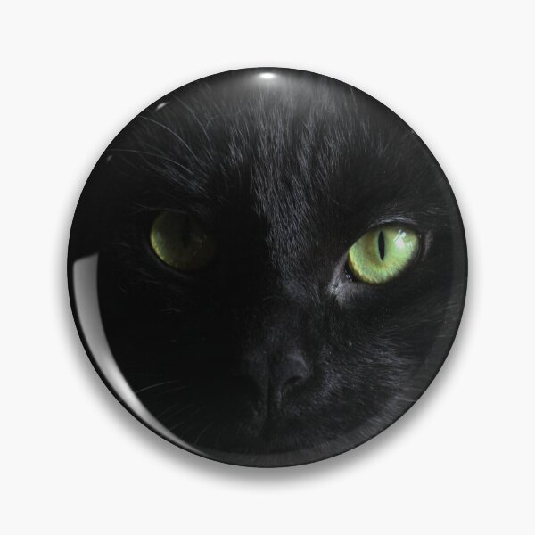 Item preview, Black Cat good luck Cats feline lovers horror green eyes designed and sold by Coolstuff4you71.