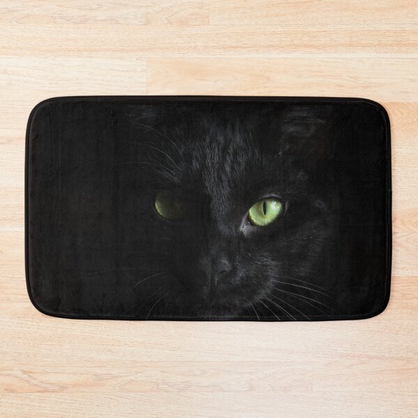 Item preview, Black Cat good luck Cats feline lovers horror green eyes designed and sold by Coolstuff4you71.