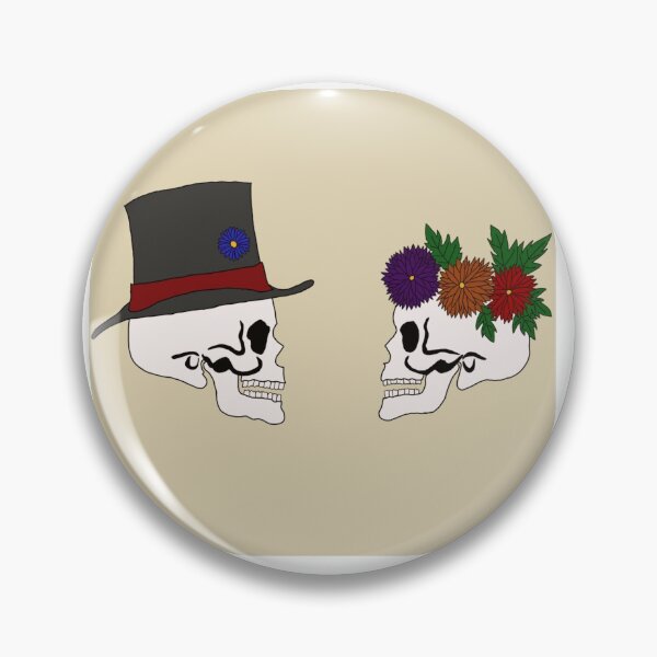 Item preview, Skull couple designed and sold by countrypines.