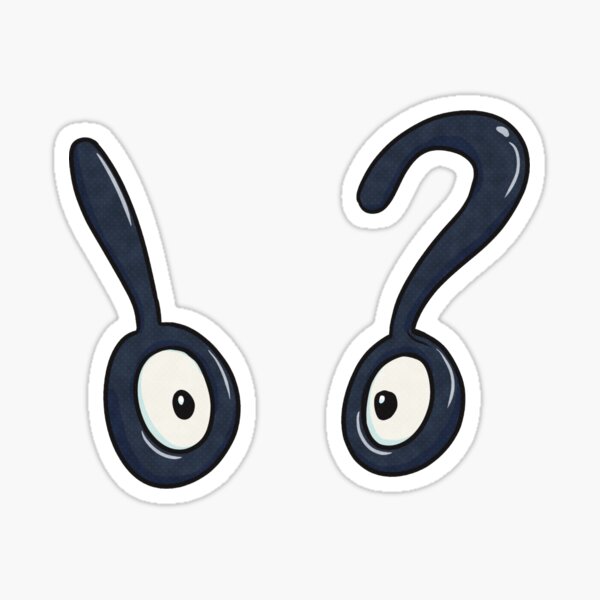 Unown Stickers for Sale