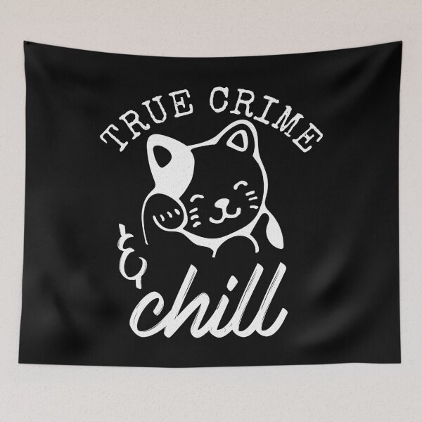 Item preview, True Crime And Chill Cute Cat I Love Cats designed and sold by LOVECURIO.