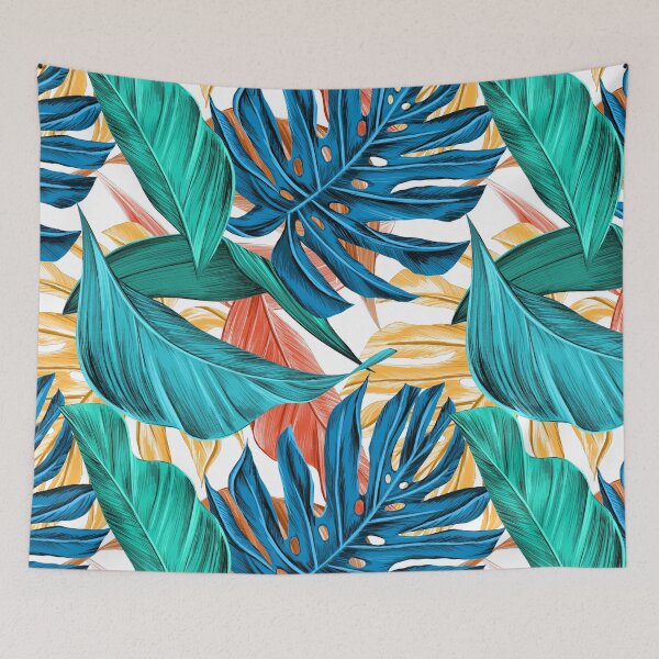 Item preview, Colourful leaf leaves pattern design designed and sold by ScarletWild.