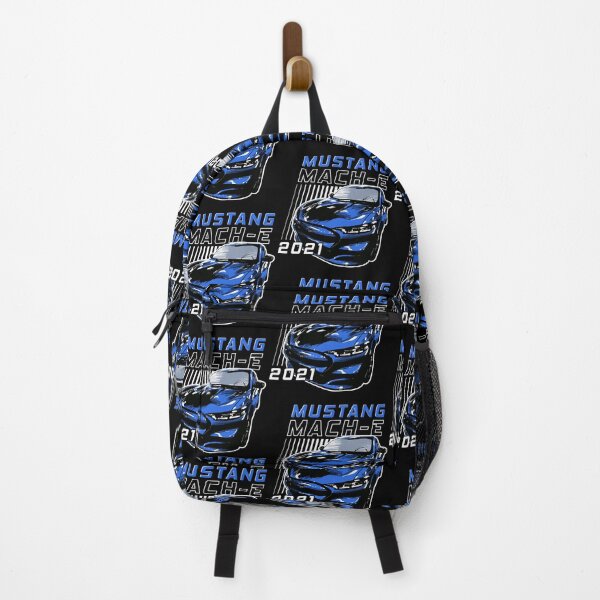 Item preview, Mustang Mach-E 2021 Speed Stripes in Grabber Blue designed and sold by zealology.