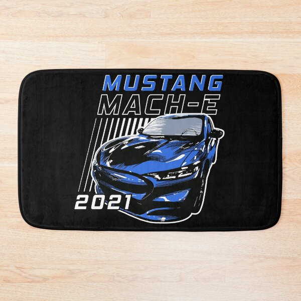 Item preview, Mustang Mach-E 2021 Speed Stripes in Grabber Blue designed and sold by zealology.