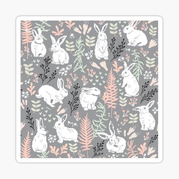 Item preview, White rabbits designed and sold by PenguinHouse.