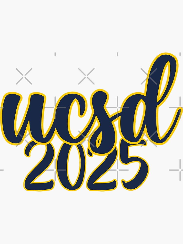 "UCSD 2025" Sticker for Sale by dnw946 Redbubble