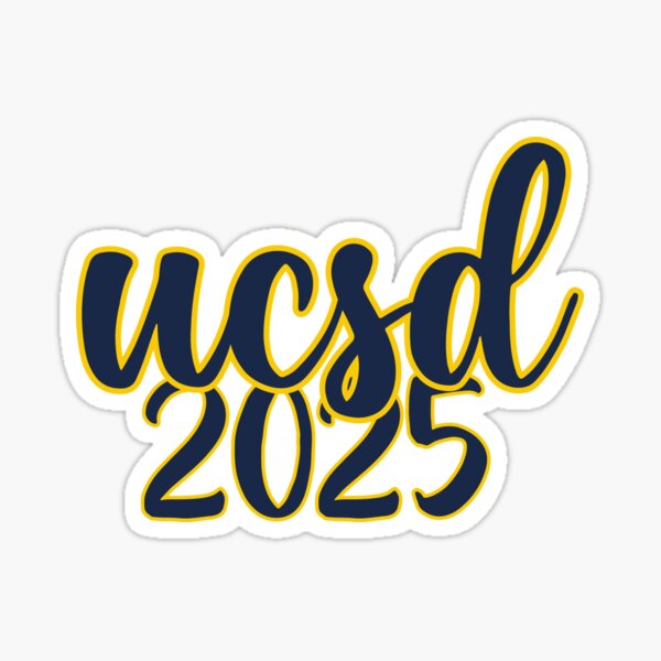 "UCSD 2025" Sticker for Sale by dnw946 Redbubble