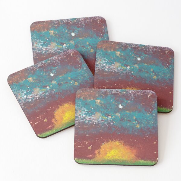 Item preview, Abstract Mixed Media Sunset & Landscape designed and sold by hoganburleigh.