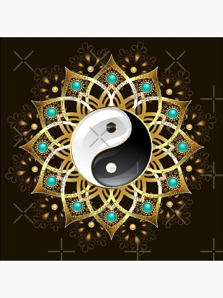 Ying Yang popular Mandala Clock