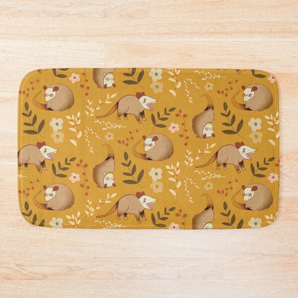 Item preview, Possum - Cute Orange and Yellow Cartoon Animal Pattern designed and sold by TheRainbowRoom.