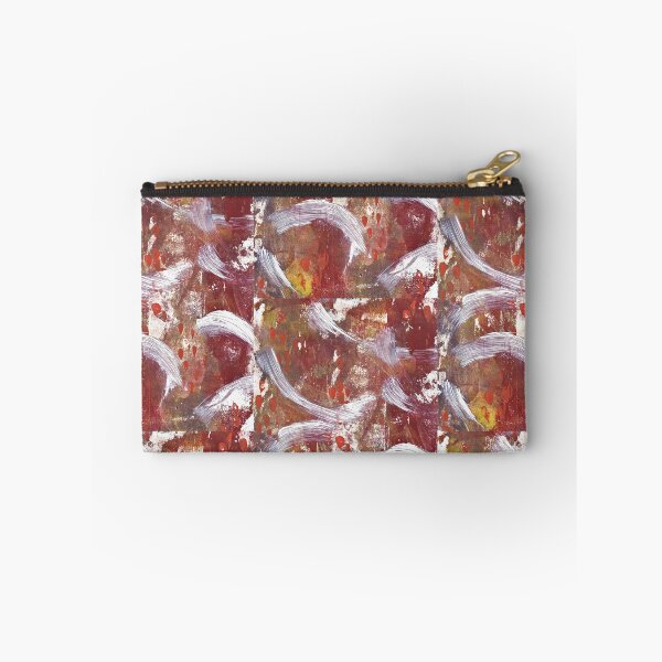 Item preview, Abstract Textured Brushstrokes - Red, Gold, and White designed and sold by hoganburleigh.