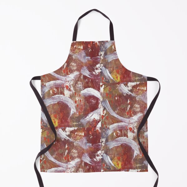 Item preview, Abstract Textured Brushstrokes - Red, Gold, and White designed and sold by hoganburleigh.