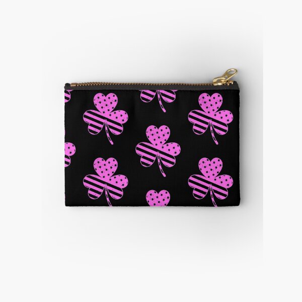 Item preview, Us America Flag Shamrock Clover - Vintage Pink Lucky 3 - Leaf Clover  designed and sold by AYACHI90.