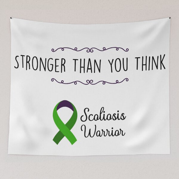 Item preview, Scoliosis Warrior, Scoliosis Awareness designed and sold by AnsDesigns.