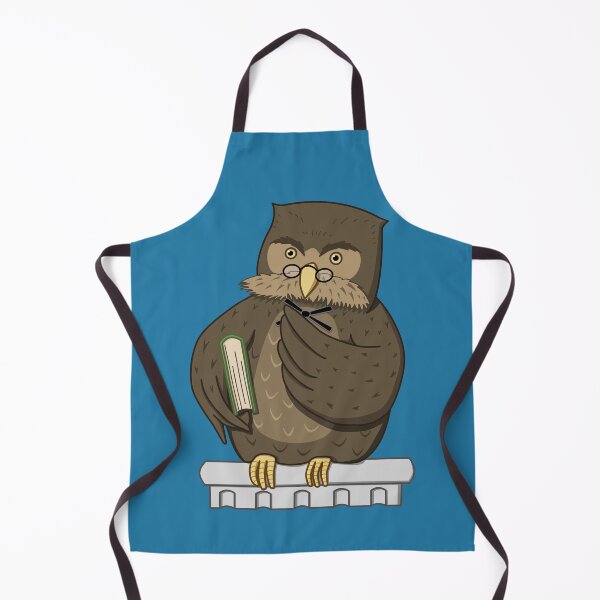 Item preview, Thoughtful philosopher owl with book designed and sold by Sanguinik.