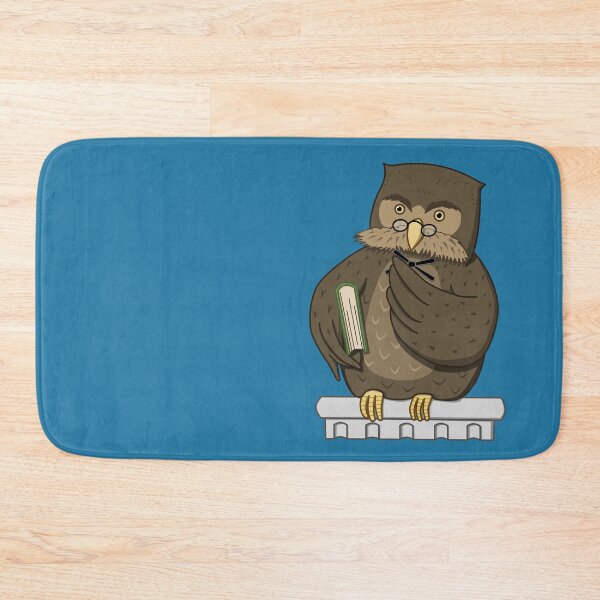 Item preview, Thoughtful philosopher owl with book designed and sold by Sanguinik.