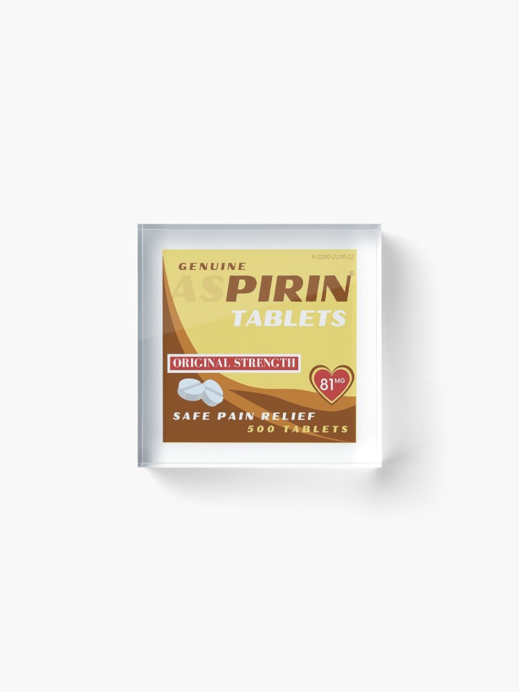 Alternate view of PIRIN TABLETS Acrylic Block