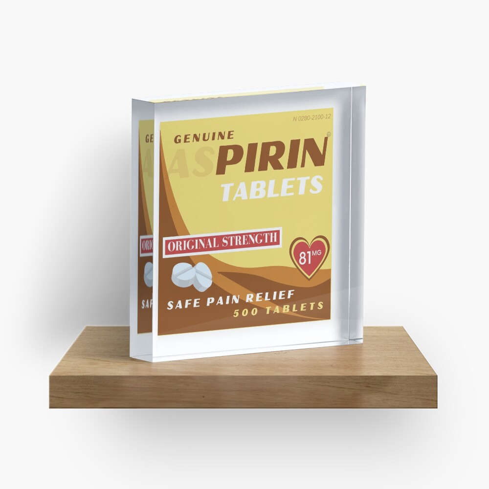 PIRIN TABLETS Acrylic Block