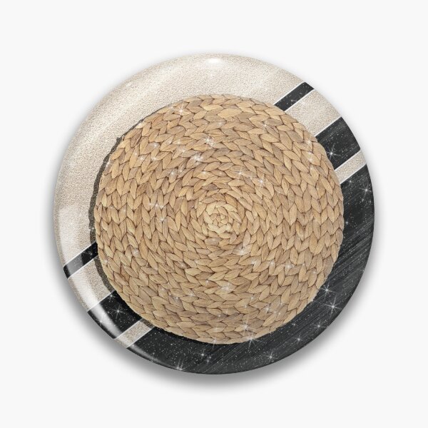 Item preview, Boho Retro Beach Wood Sand and Braided Woven Zen Yin Yang Summer  designed and sold by Jolly-Yosei.