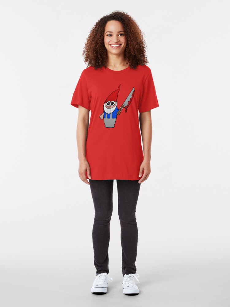 Alternate view of Gnomicidal Maniac Slim Fit T-Shirt