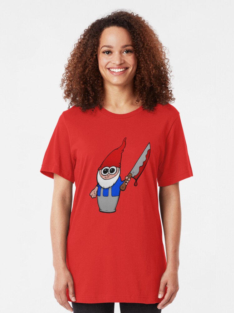 Alternate view of Gnomicidal Maniac Slim Fit T-Shirt