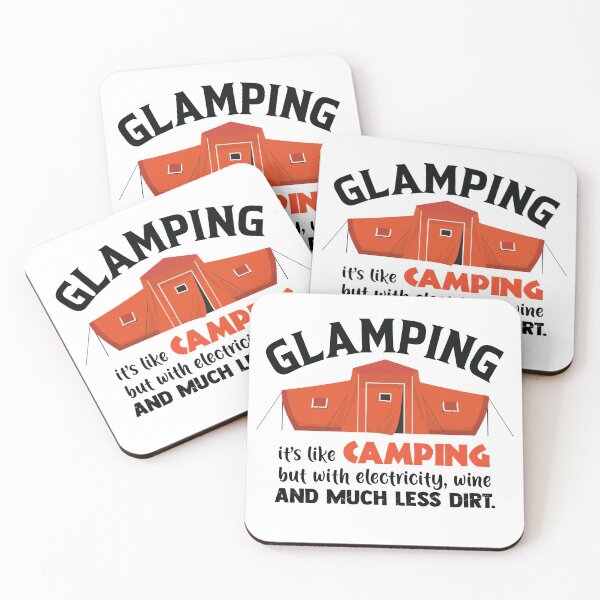 Item preview, Glamping it's like camping but with electricity, wine and much less dirt designed and sold by T-Shares Shop.
