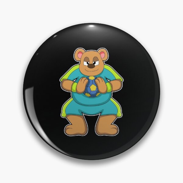 Item preview, Bear as Handball player with Handball designed and sold by Snabdesign84.
