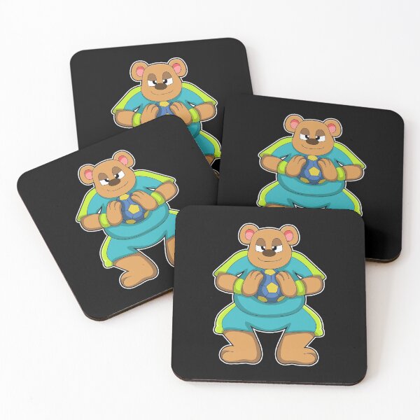 Item preview, Bear as Handball player with Handball designed and sold by Snabdesign84.