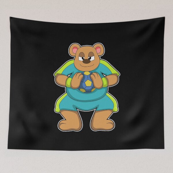 Item preview, Bear as Handball player with Handball designed and sold by Snabdesign84.
